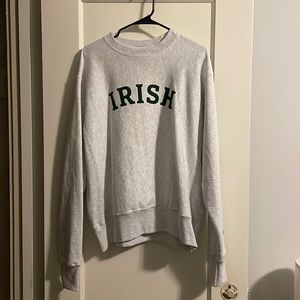 Champion Irish Crewneck Light Gray Size Medium